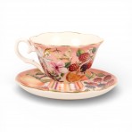 Tea Cup + Saucer | Bountiful Harvest Tea Cup + Saucer | Bountiful Harvest